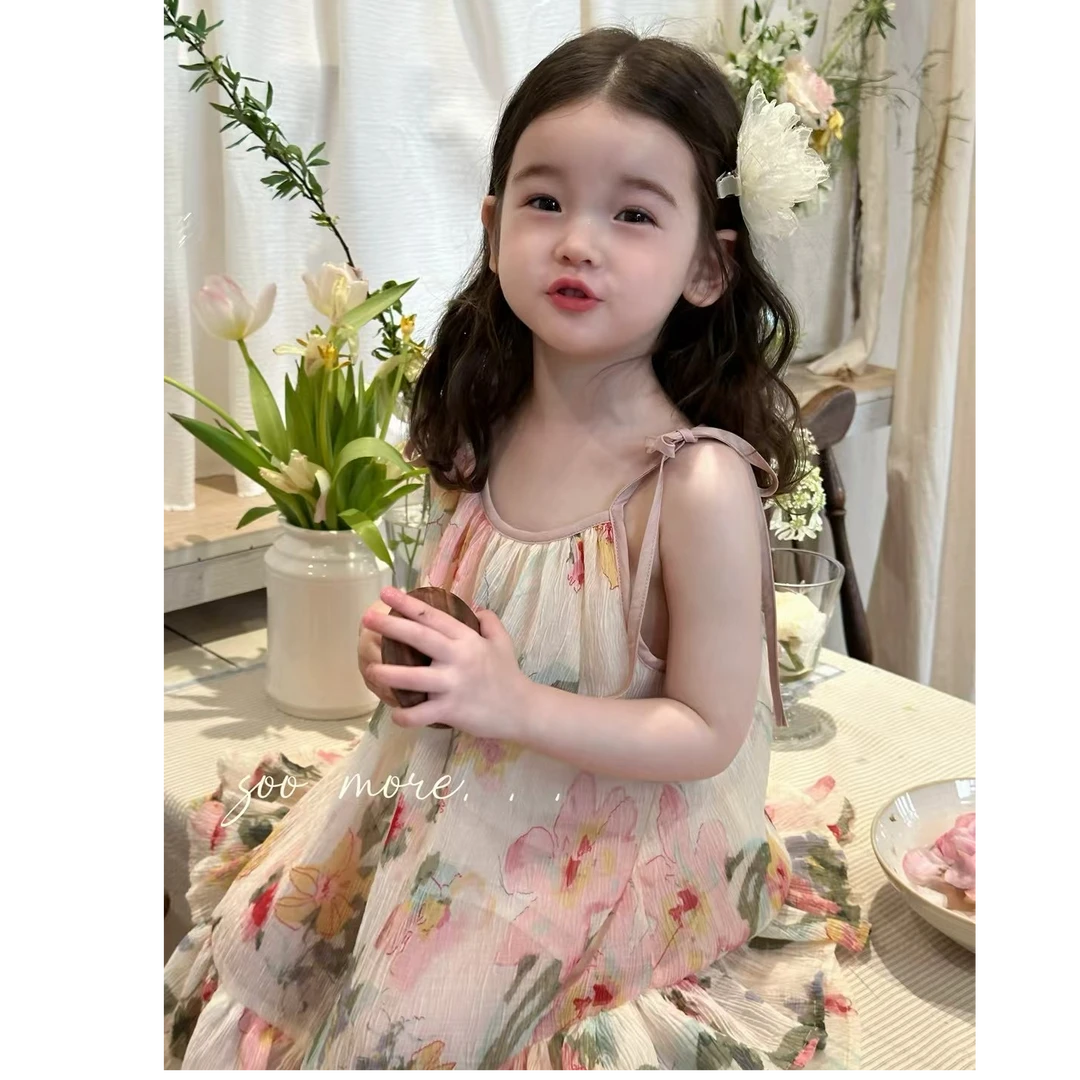 女童连衣裙夏季薄款法式公主裙婴儿衣服甜美夏装小童夏天外出裙子