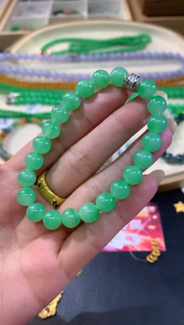 未镶嵌手串翡翠胖***️A709|48000
