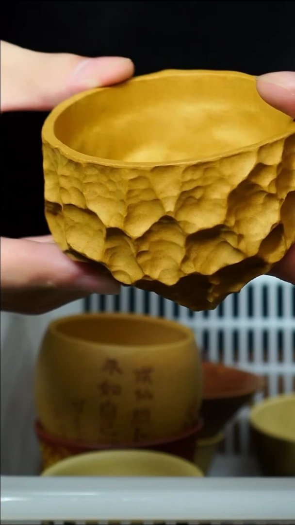 茶杯紫砂南柯记全手刻杯