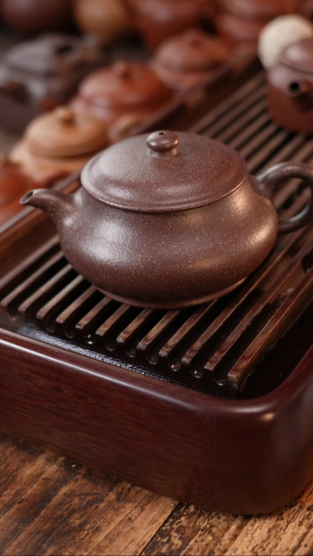 茶壶紫砂全手工桃花泥明炉