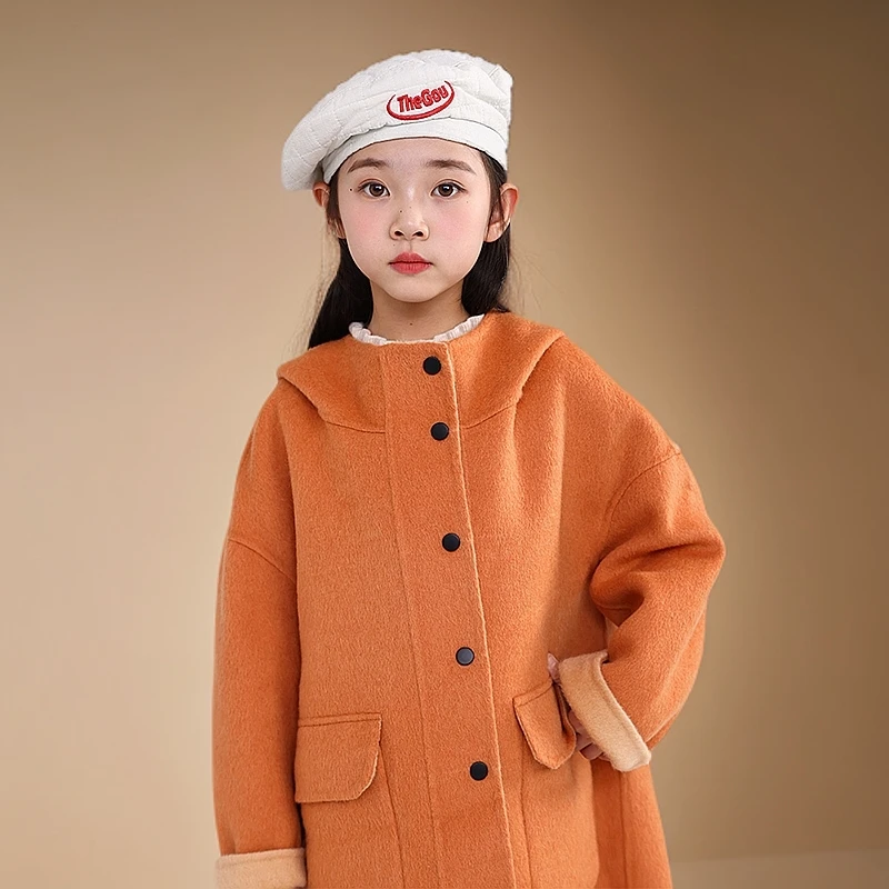 【100%羊毛】双11大促儿童大衣品质童装男童春装女童小女孩外套