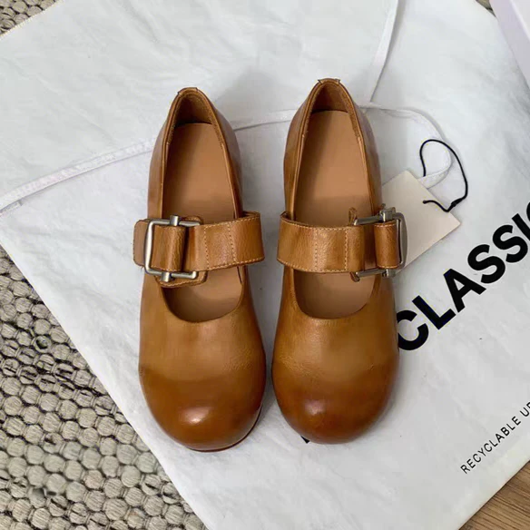 【2025夏秋水洗马皮3CM】私人定制木质底广州皮鞋码羊皮里垫A297