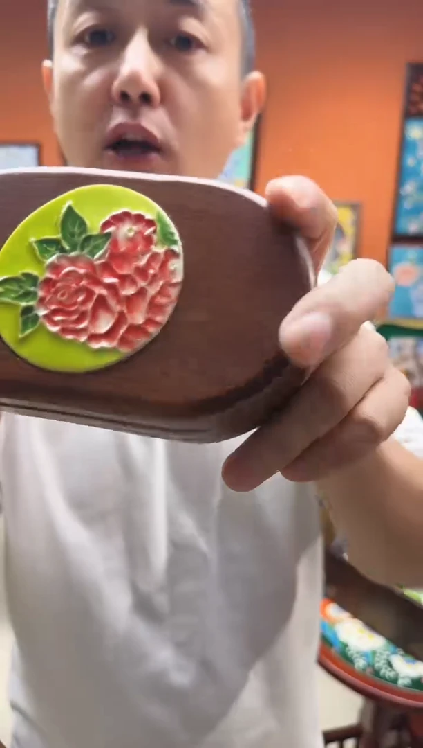 陶瓷  芥末绿 首饰盒