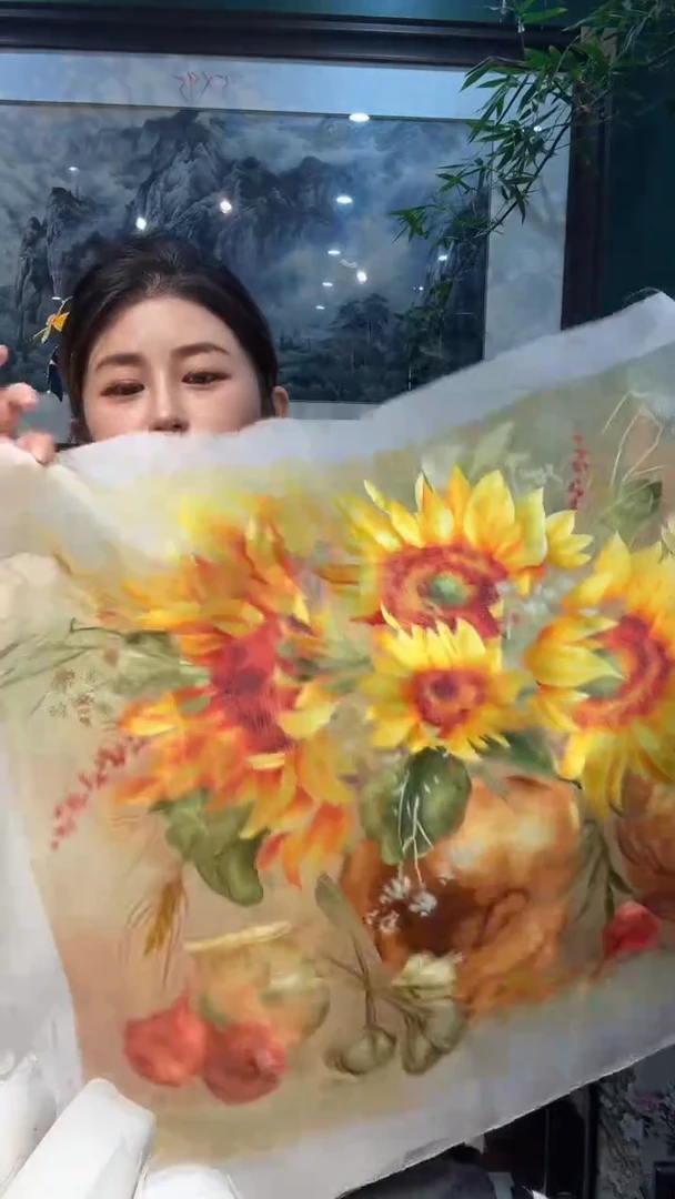 刺绣非遗苏绣手工工艺品绣片
