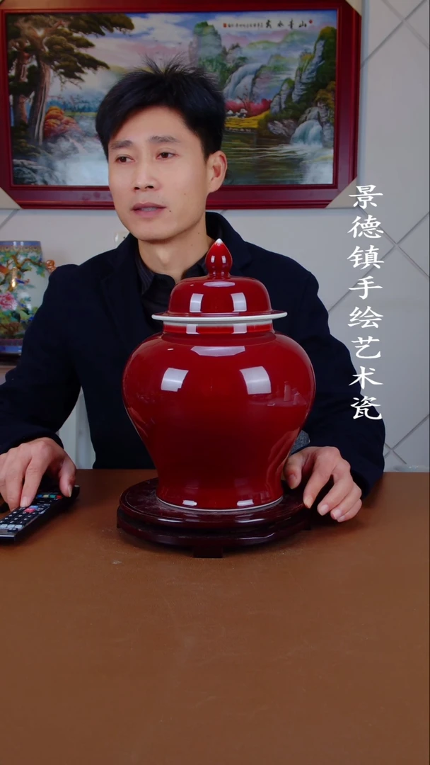 瓶景德镇手工手绘陶瓷摆件46