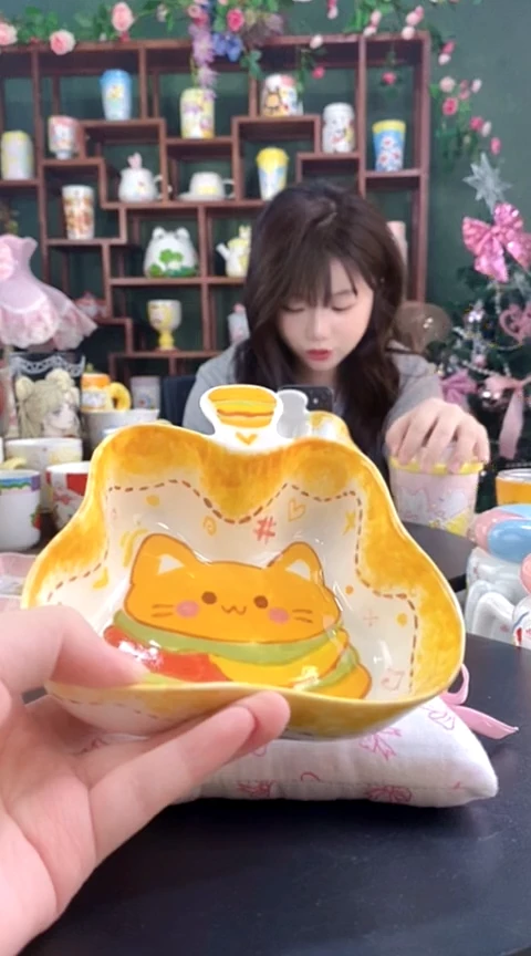 非遗技艺 陶瓷汉堡猫小蝶128