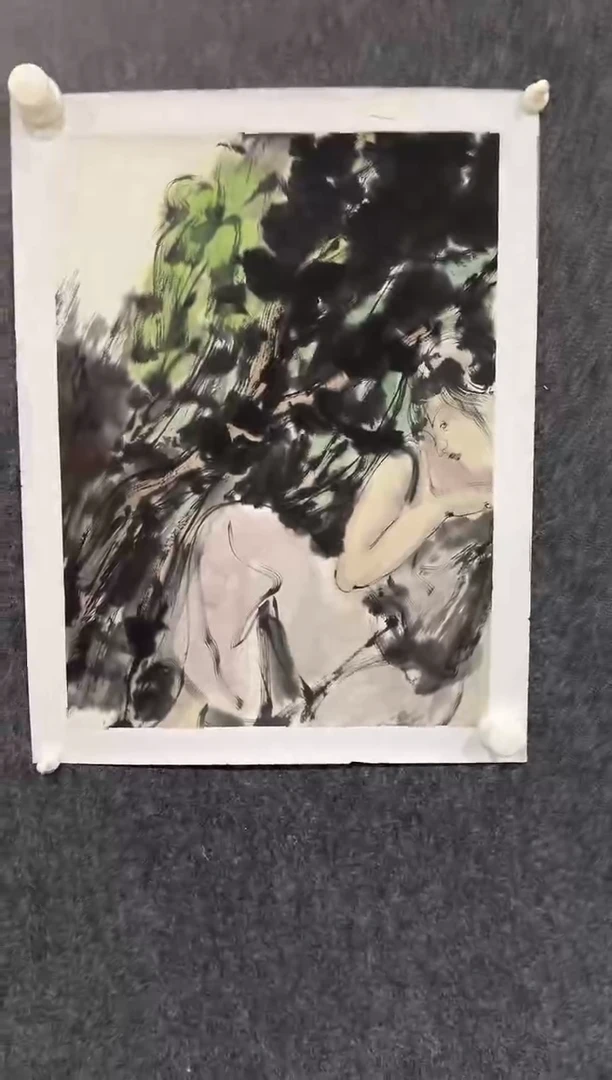 国画CJ  精品绘画作品-1.5花鸟+人物