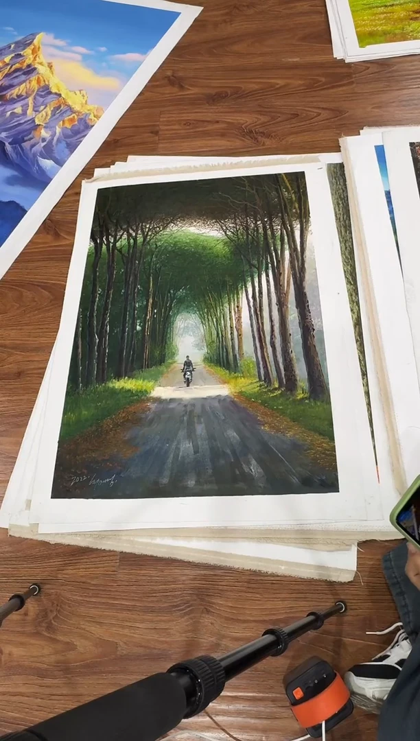 油画【67号】朝鲜原创手绘孤品油画