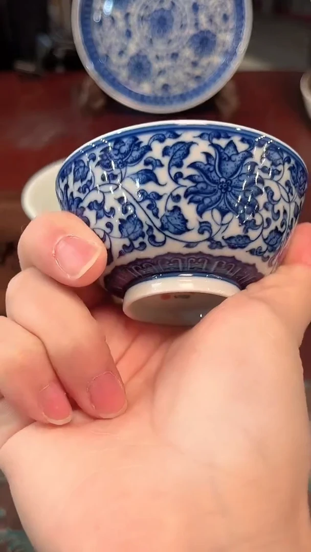 镹曰陶手工手绘柴窑制作茶具宫碗