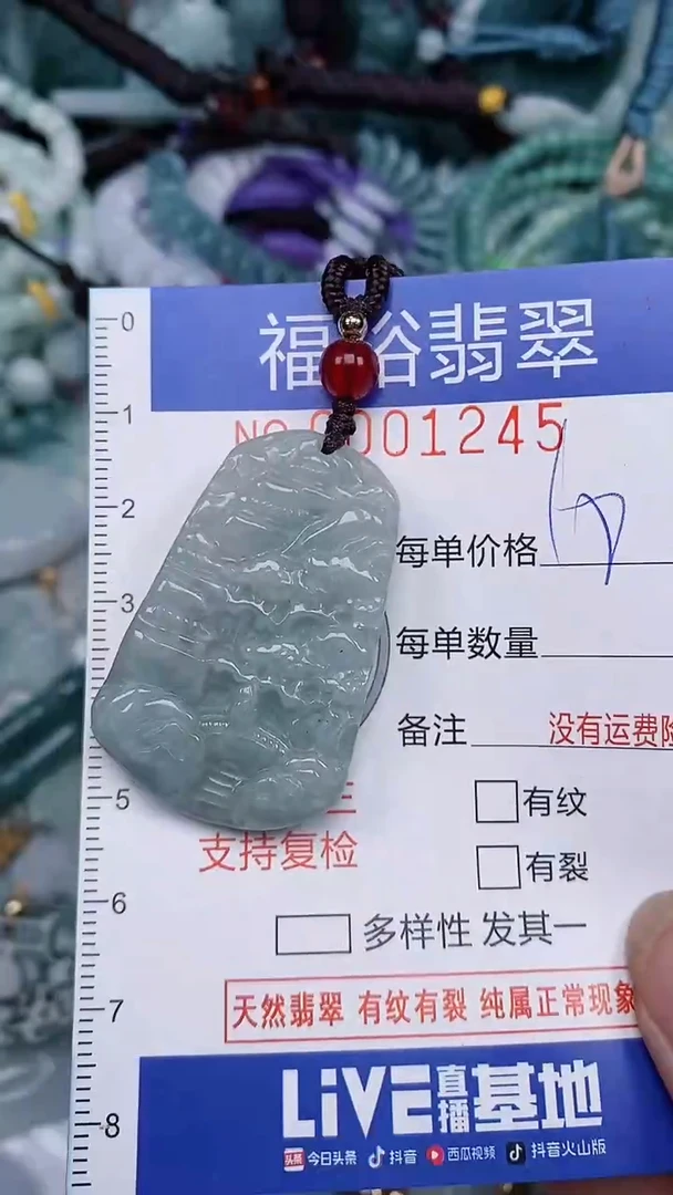 翡翠未镶嵌颈饰...0001245