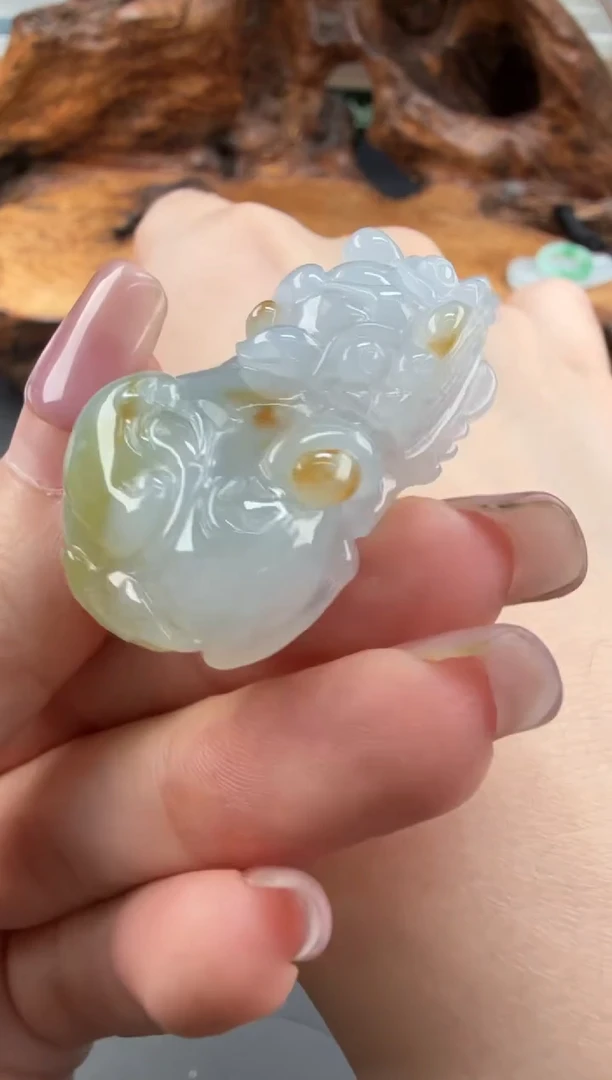 吊坠(不含链)未镶嵌翡翠翡翠饰品-32