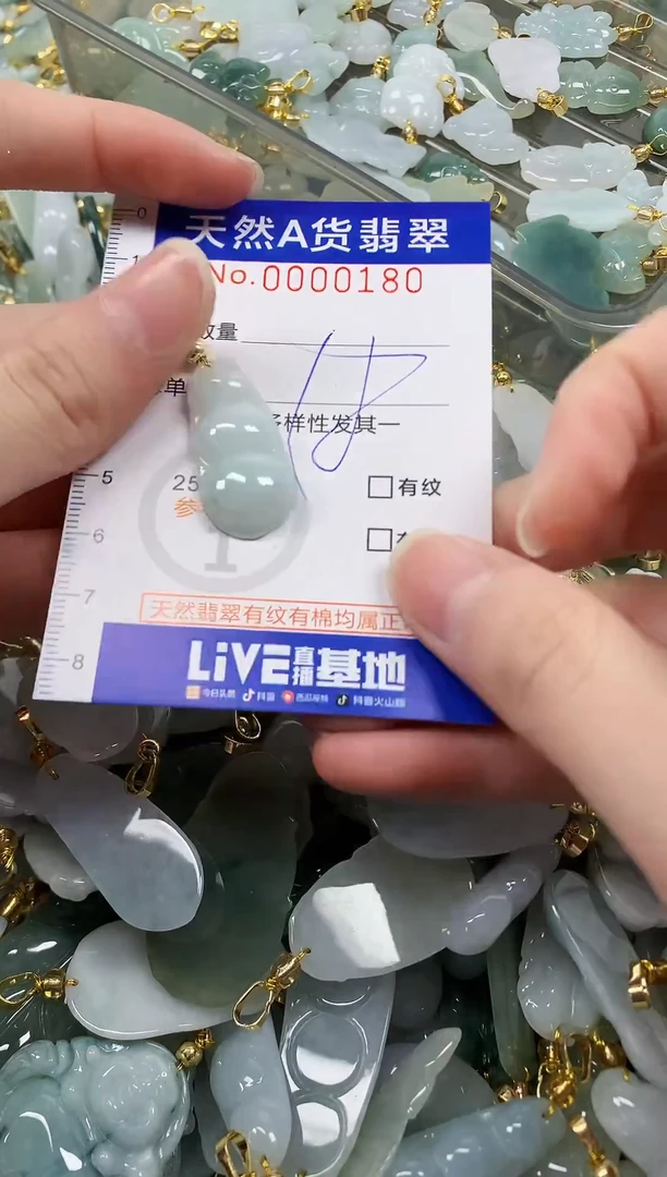 颈饰未镶嵌翡翠纯天然a货翡翠