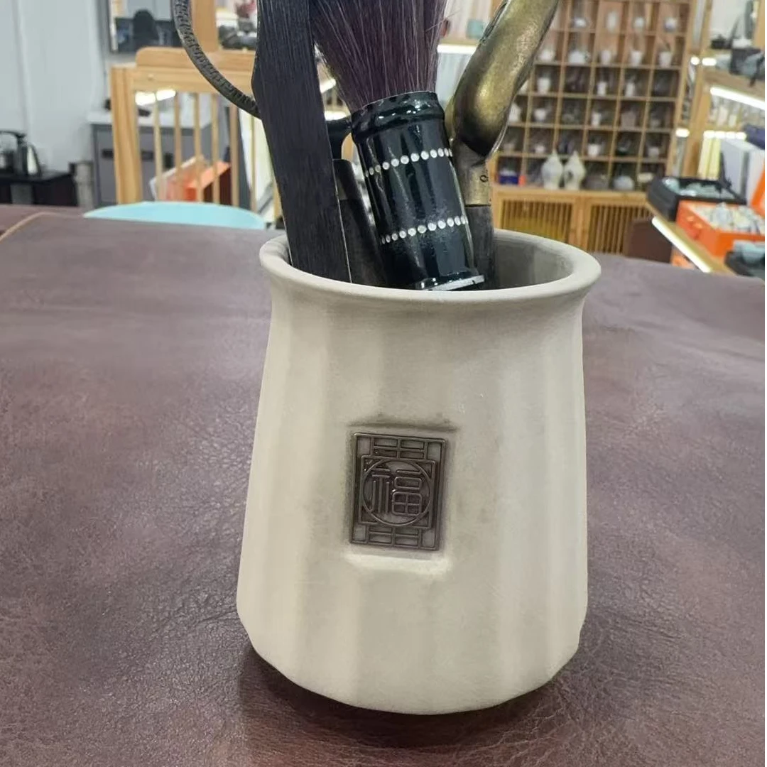 a08粗陶茶道六君子工具