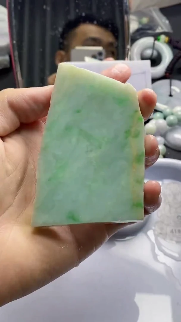 裸石翡翠天然缅甸A货【海】14