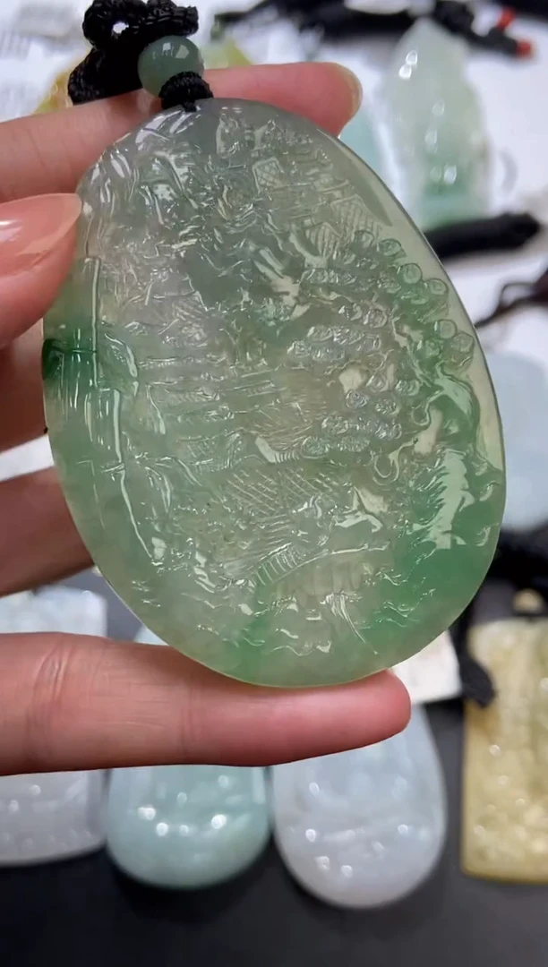 未镶嵌挂件翡翠372480  多人