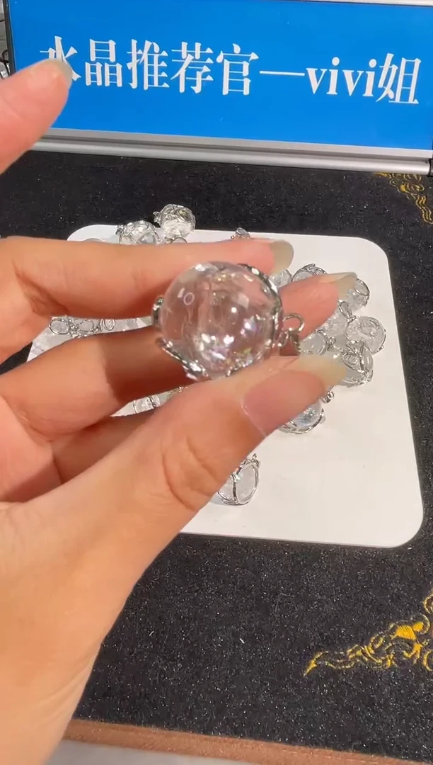 水晶手链未镶嵌5号白阿赛吊坠