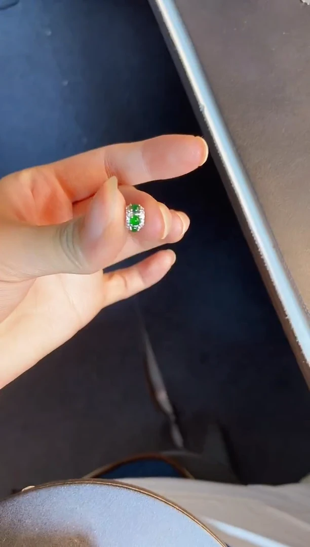 吊坠(不含链)银S925镶嵌翡翠1