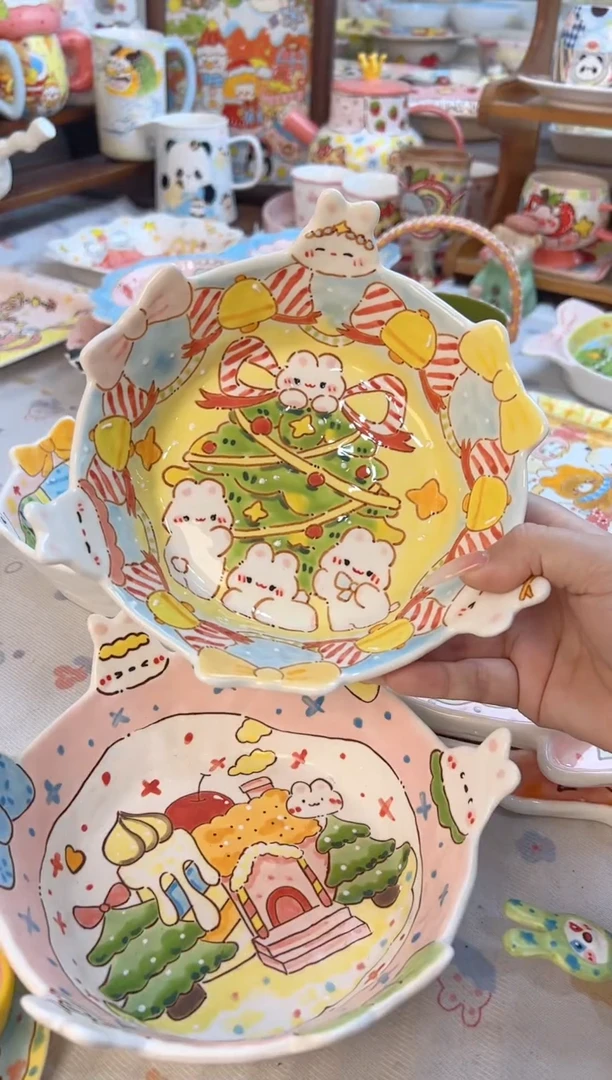 摆件陶幺****?景德镇陶瓷手绘微瑕