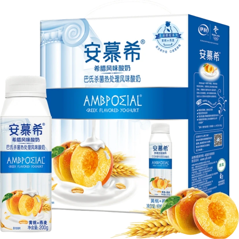 2月产伊利安慕希黄桃燕麦1*10*200g