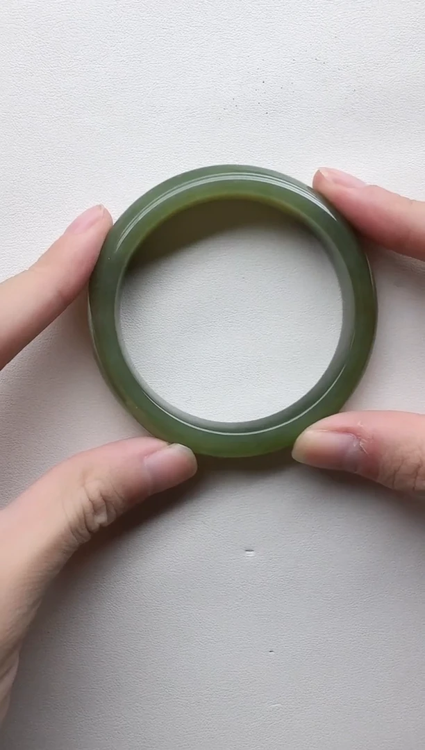 未镶嵌手链和田玉淡**风56 手镯