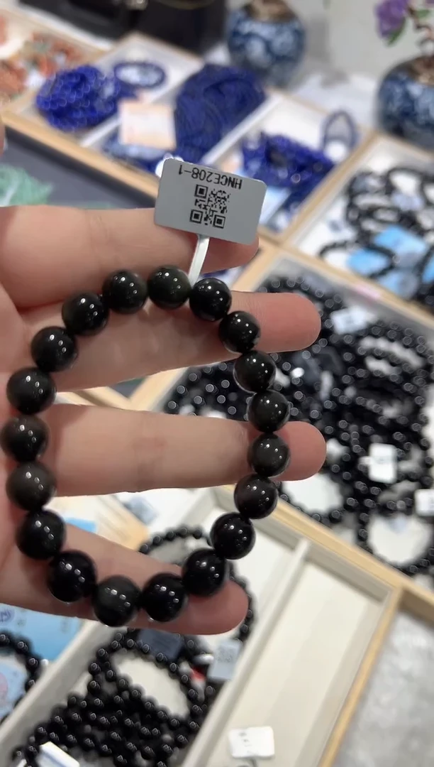 黑曜岩未镶嵌手串手串