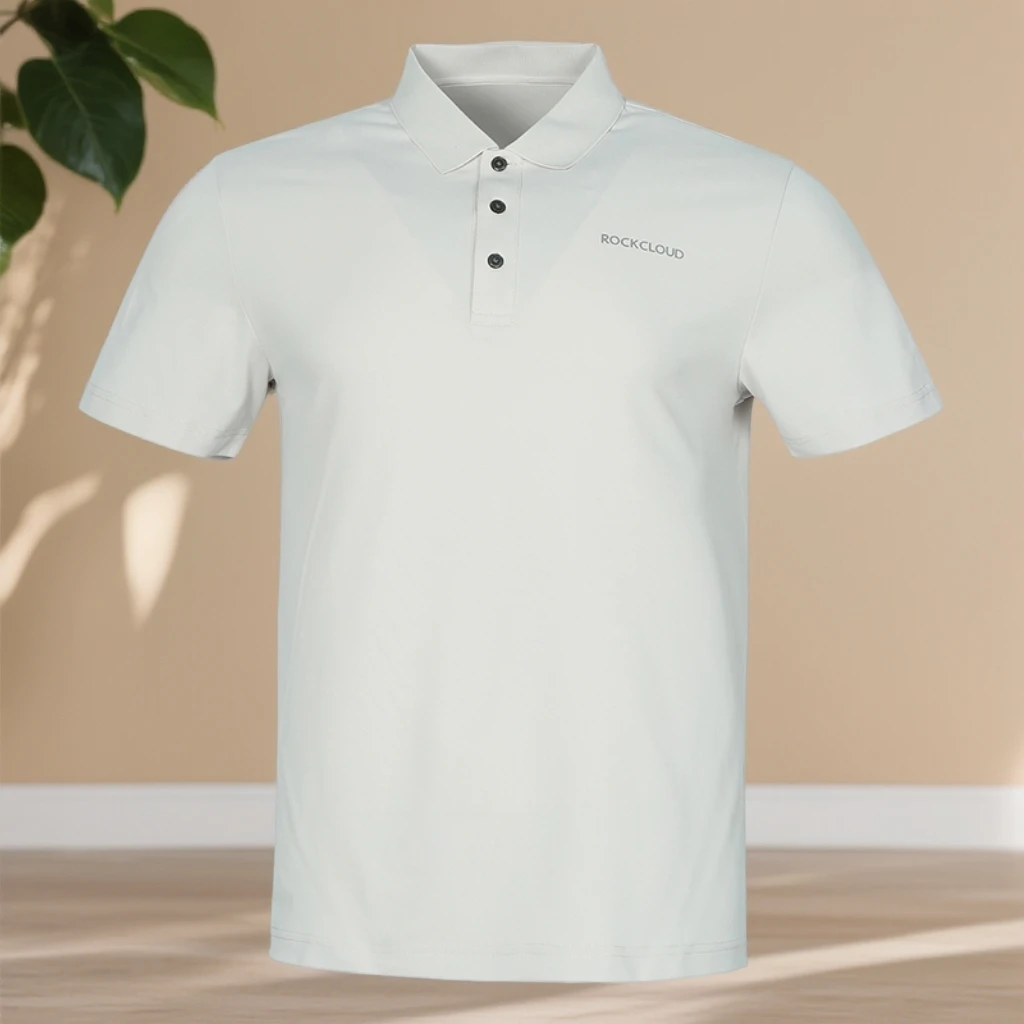 RockCloud/岩云字母短袖修身经典休闲Polo衫男士透气城市机能风