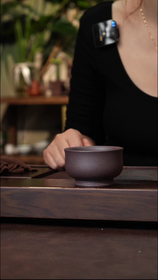 茶壶紫砂深井老紫泥将军杯