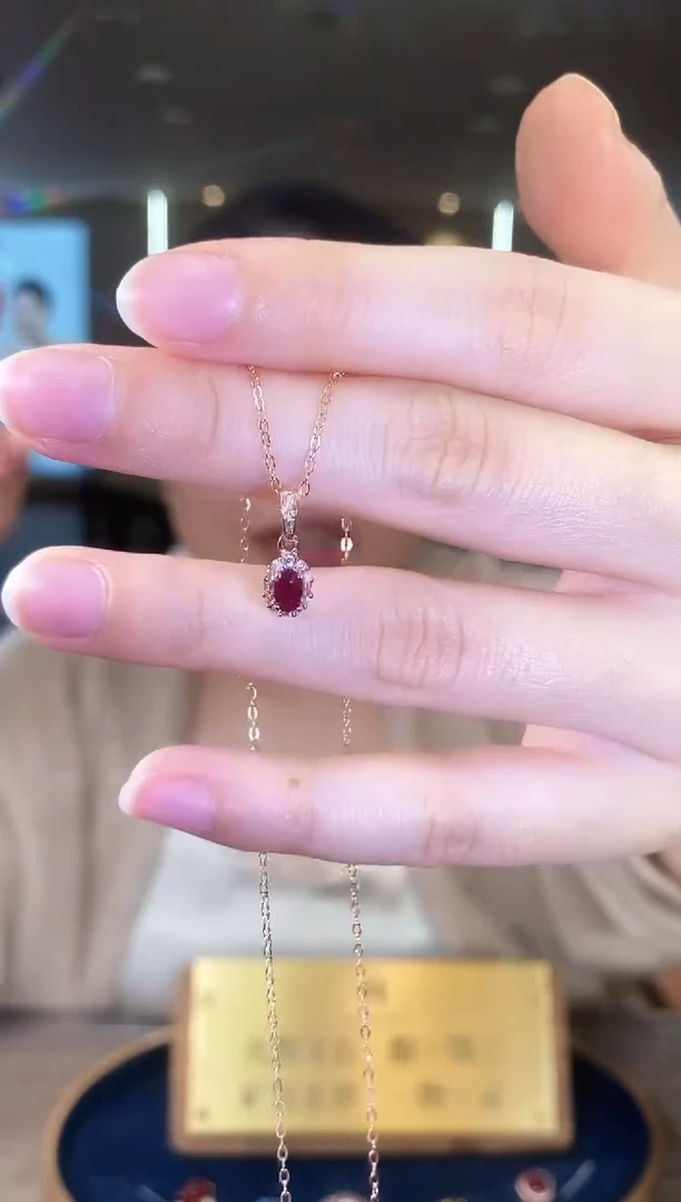 【闪购商品】红宝石项链银S925镶嵌09