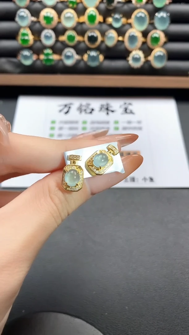 银S925镶嵌戒指翡翠541