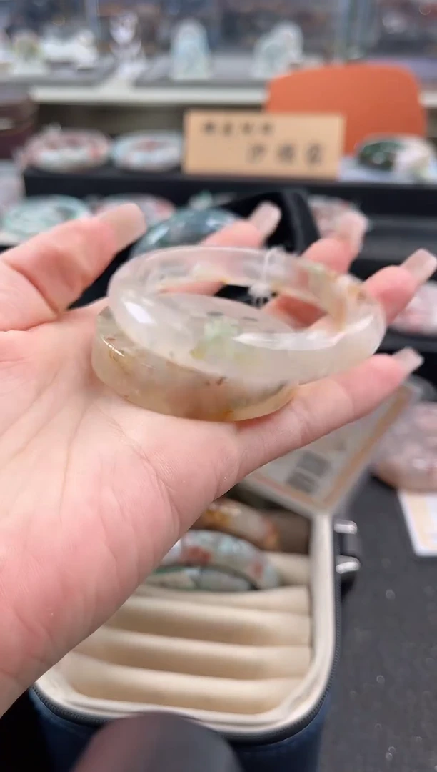 未镶嵌手镯石英质玉54圈口（赠品镯心）S961013