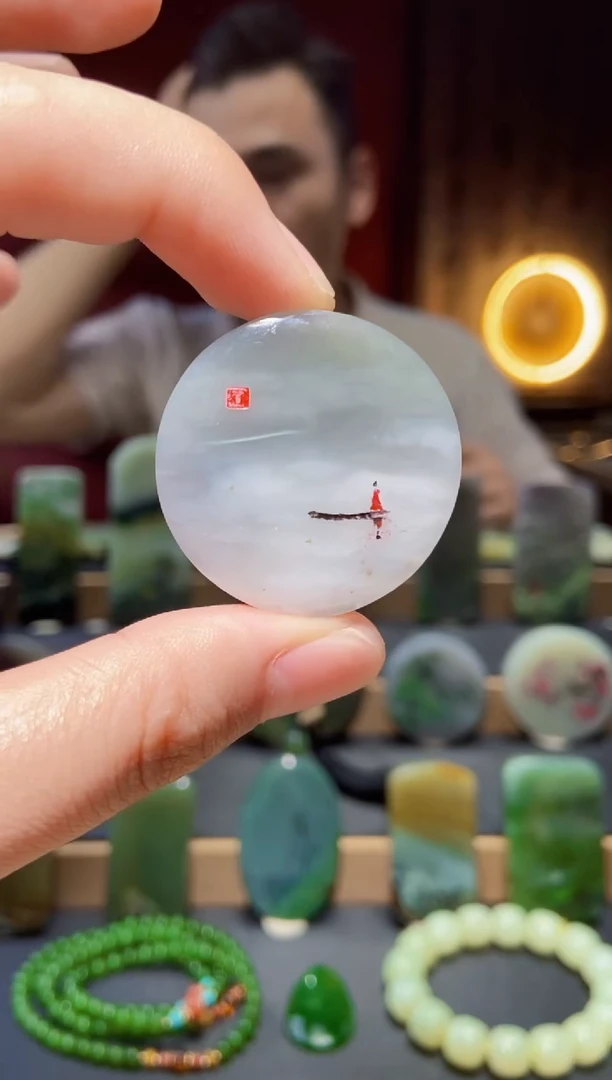 和田玉未镶嵌挂件yc