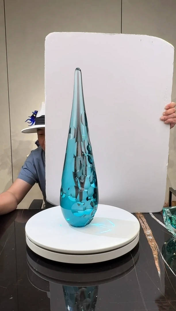 摆件摆件天青.紫色光之塔艺术摆件