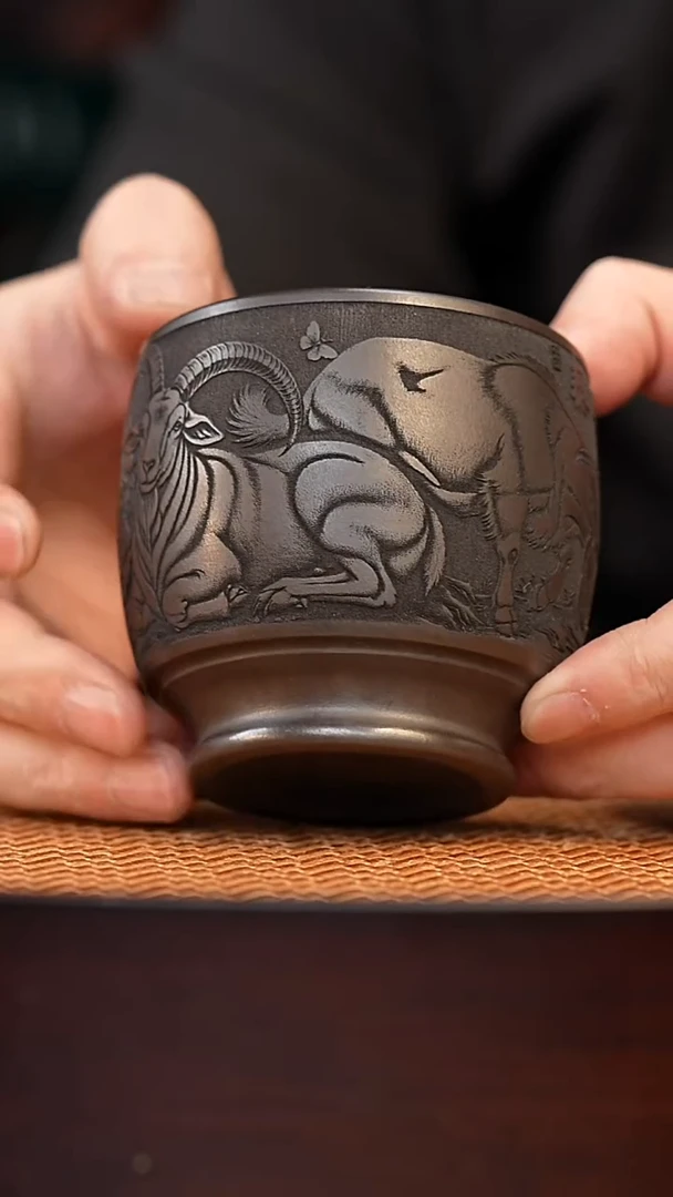 宜兴全手工紫砂杯