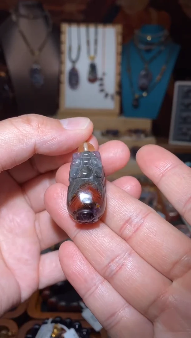 【闪购商品】水晶极光天眼貔貅未镶嵌吊坠