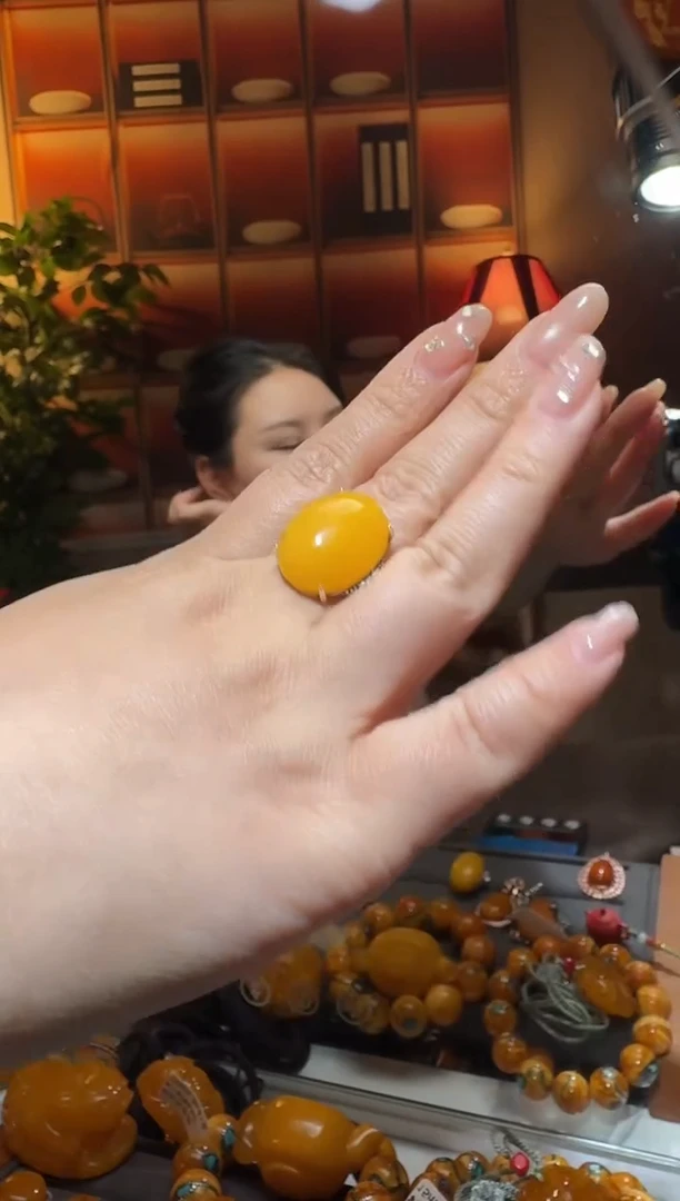 蜜蜡颈饰银S925镶嵌1621天然蜜蜡珠宝奇石全都保真