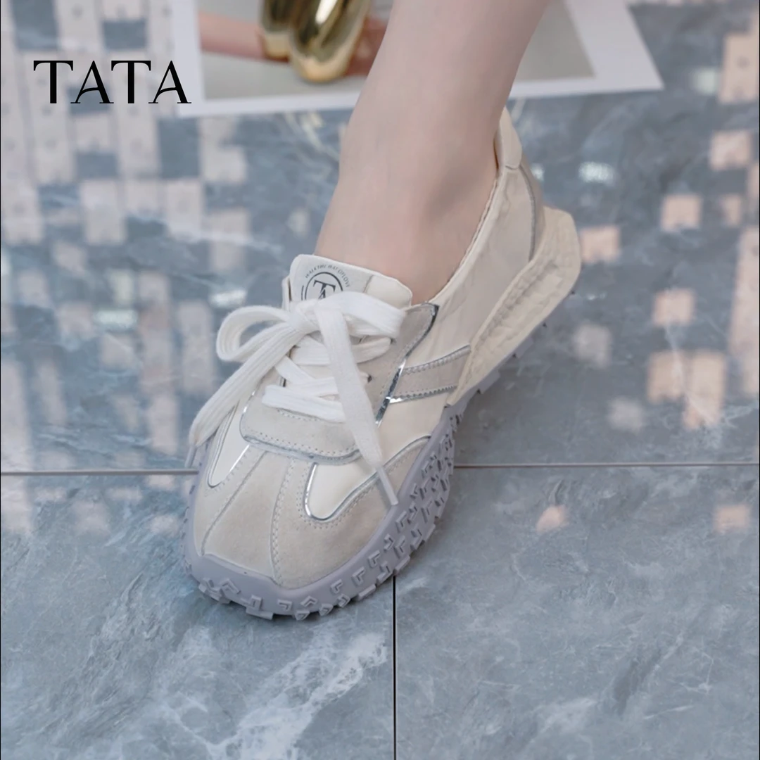 TATA他她2025夏新款复古阿甘鞋休闲芭蕾运动鞋CM703BM5