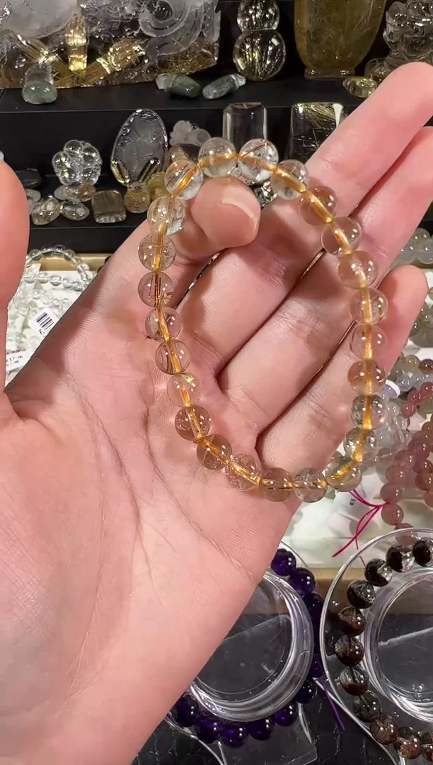 水晶手串未镶嵌天然水晶手串