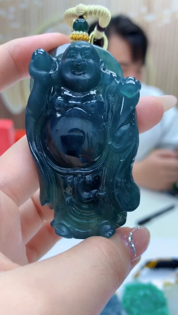 定制翡翠未镶嵌5060jw-毛货挂件105
