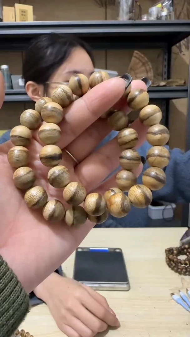 【闪购商品】沉香手串34号马泥涝圆珠手串多样性一条卡12