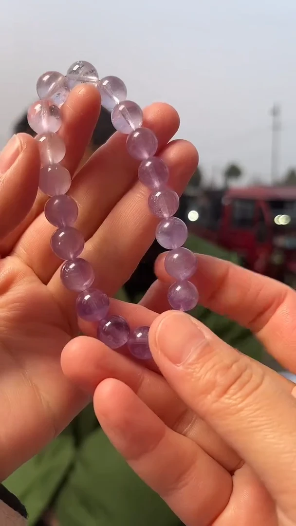 【闪购商品】紫晶手链未镶嵌天然手串多样性发一9mm