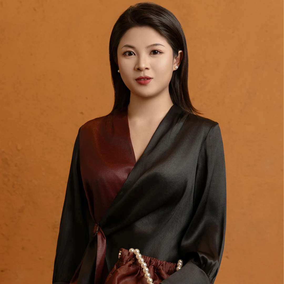 香云纱拼接设计款V领时尚知性上衣jlq241115C