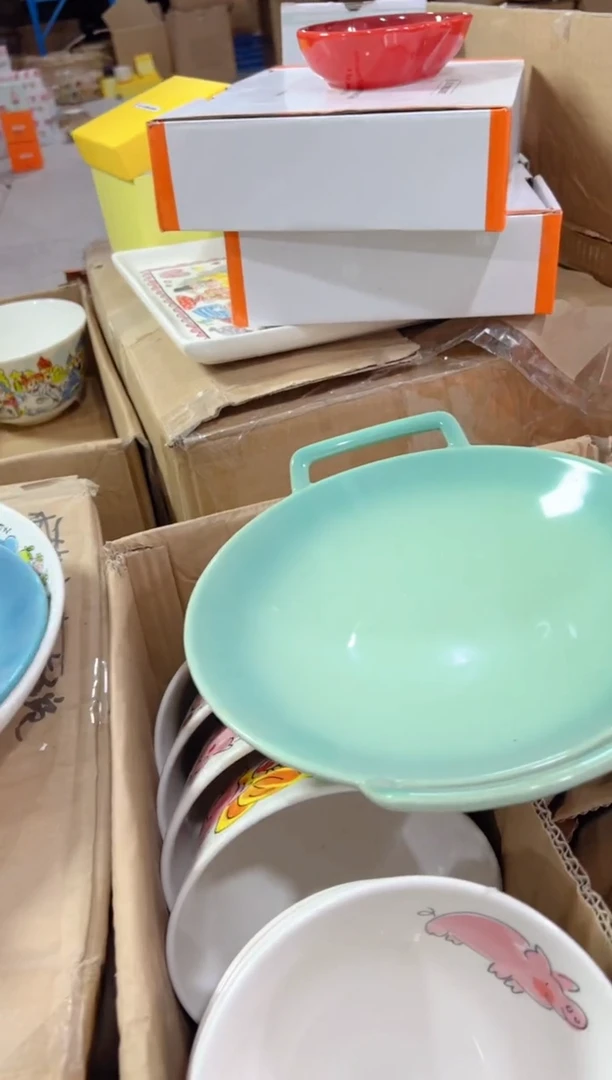 【闪购商品】碟微瑕---内外同色---双耳盘--青羽