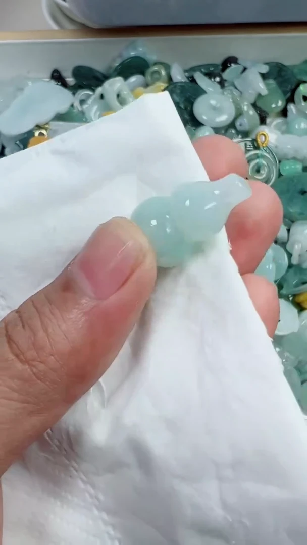 散珠翡翠123号，A货翡翠
