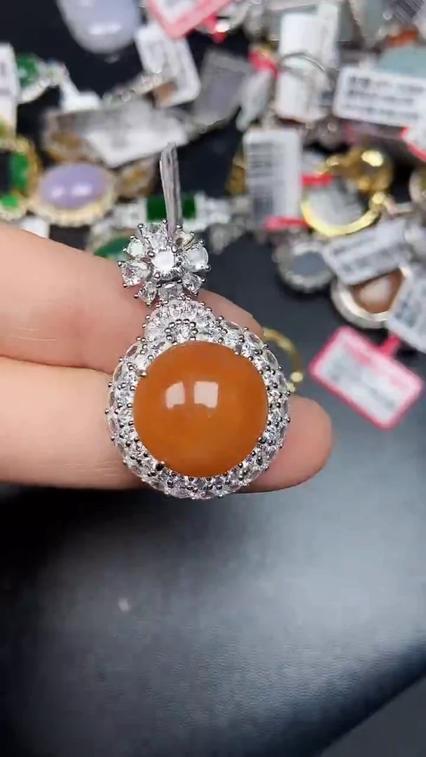 银S925镶嵌戒指翡翠1710