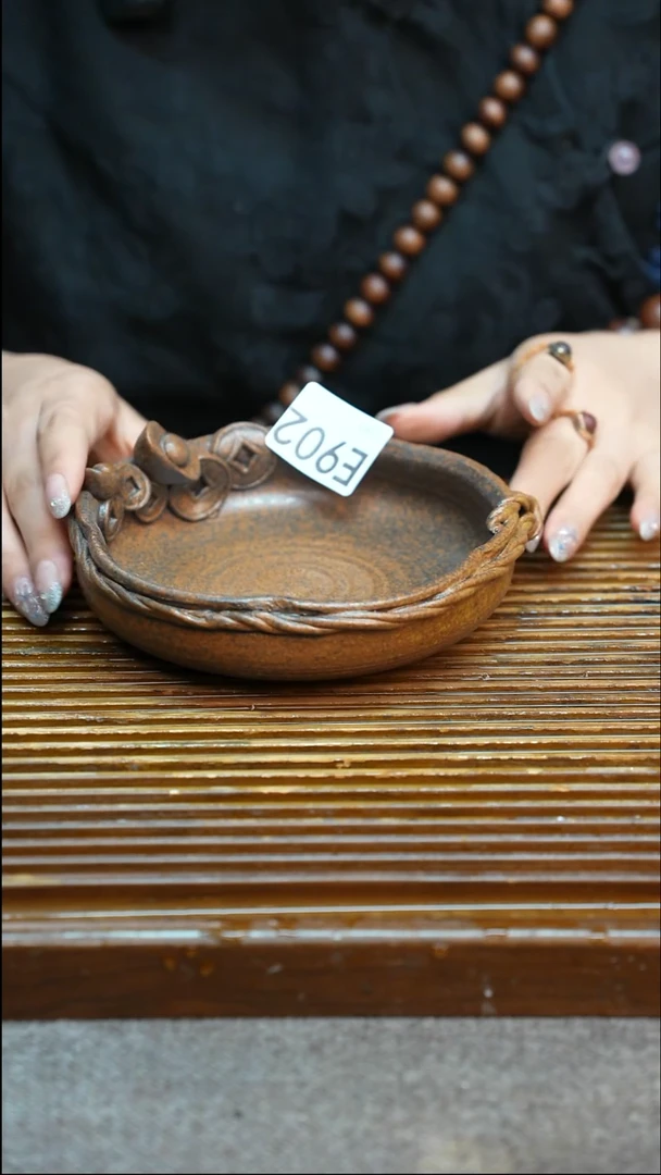 万古烧粗陶手工手做茶具