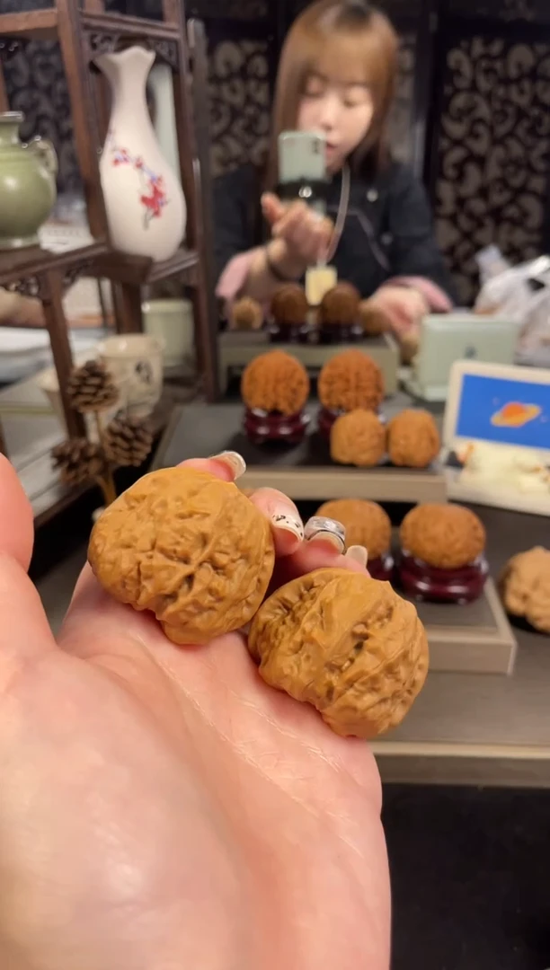 【闪购商品】文玩核桃把件蛤蟆头40尺-47