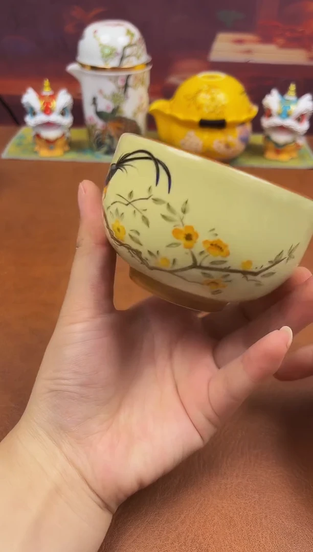 陶瓷茶具摆件旅行套组