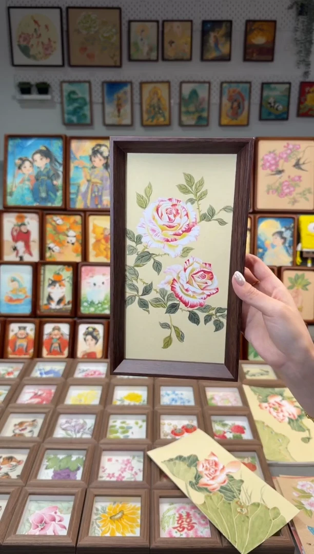 国画艾莎 手绘国画27