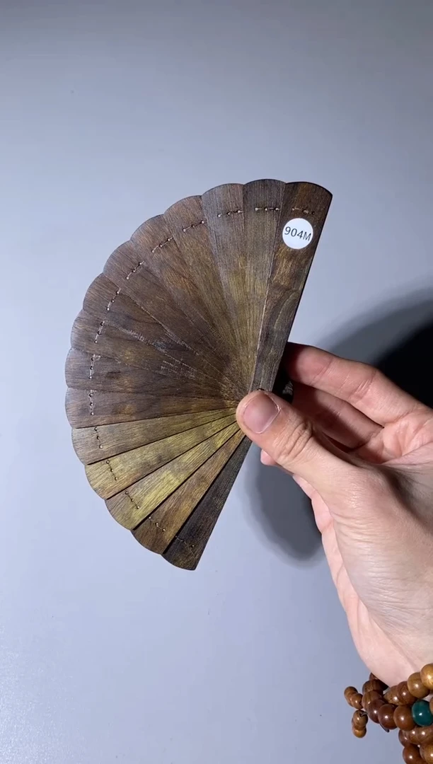 【闪购商品】金丝楠904号10cm金丝楠木小叶桢楠掌中扇