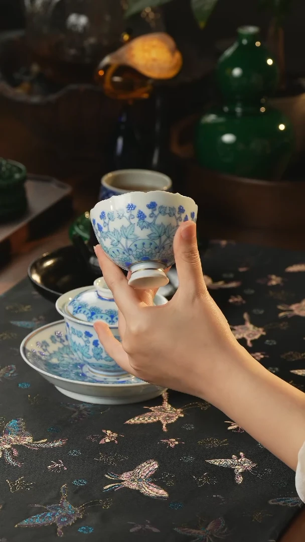 瓷片冉月观隐